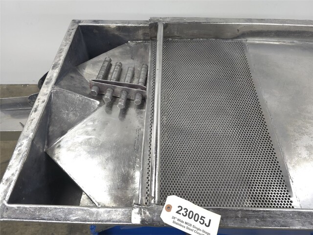 28" MGB Engineering, Stainless Steel classifier, single stage, 3/16" screen, 14" blank, 23" overs, 18" - Image 8