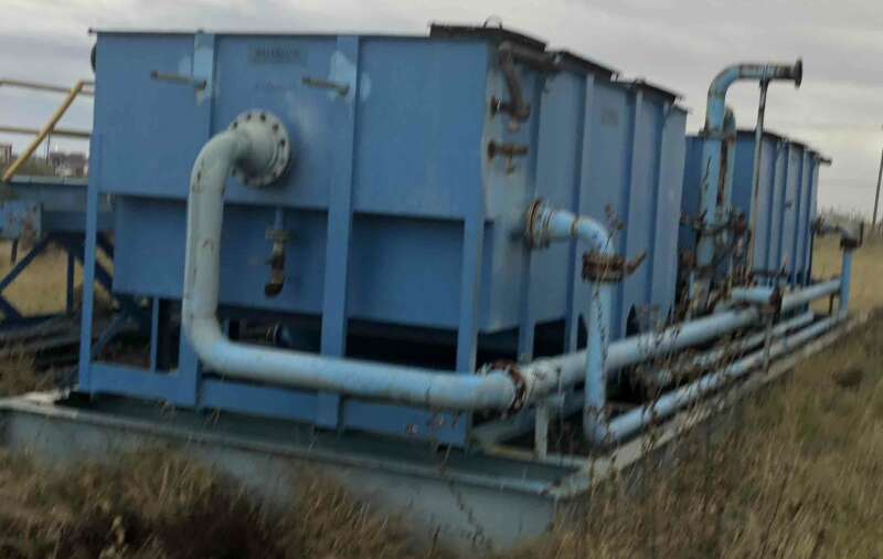 Parkson #SRC500, Coalescer, 1000 GPM approx, oil/water/solids separator, slant rib, Carbon Steel, dual units - Image 1