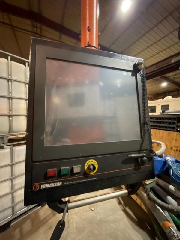 242 Ton, Ermaksan #Speed-Bend-Pro, CNC press brake, 12' overall, 128" between housing, 10.8" stroke, 21.7" - Image 6