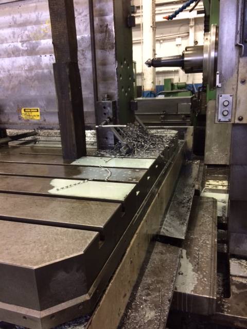 5.9" Wotan #Cutmax-3, CNC Boring Mill, 78" vertical, 98" table travel, 78" x 78" indexing table, 2500 RPM - Image 7