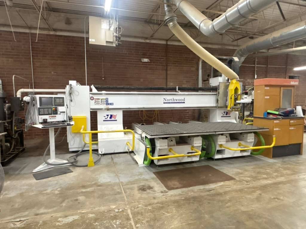 Northwood #CS255, CNC Router, 5' x 10' table, vacuum pumps, boring block, 2015 - Image 7