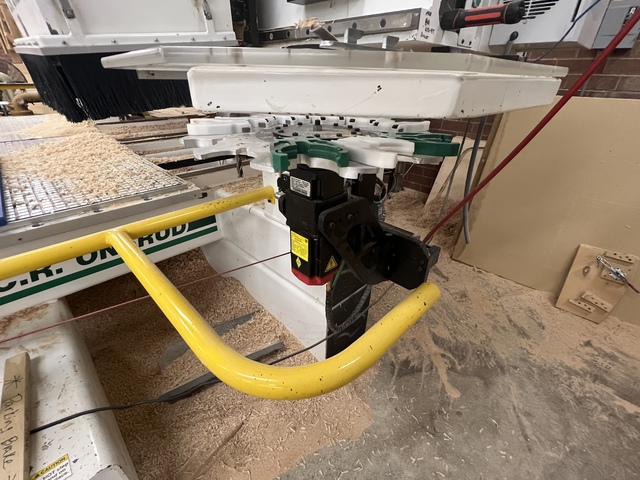 Onsrud #122C16C, CNC Router, 5' x 10' table, (2) 5' x 5' tables, vacuum pump, boring block, C-axis, Fanuc - Image 4