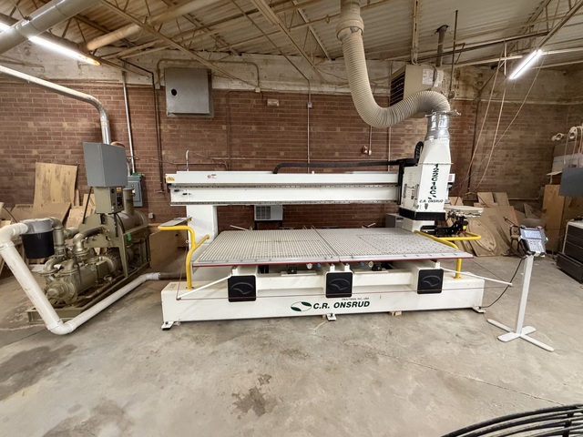 Onsrud #122C16C, CNC Router, 5' x 10' table, (2) 5' x 5' tables, vacuum pump, boring block, C-axis, Fanuc - Image 8