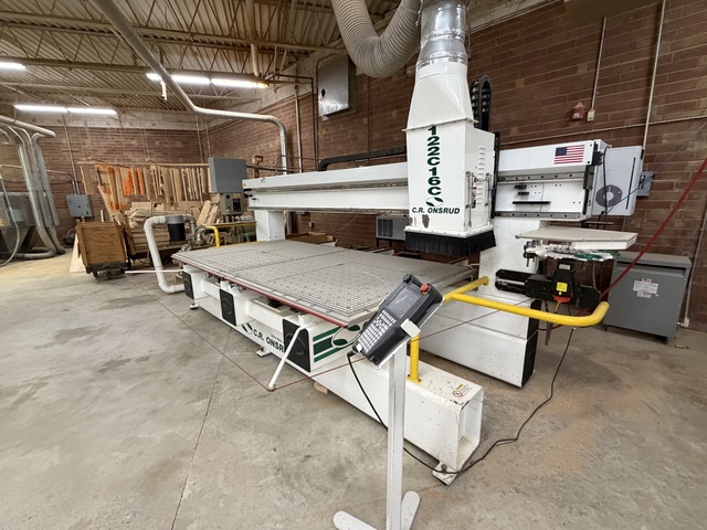 Onsrud #122C16C, CNC Router, 5' x 10' table, (2) 5' x 5' tables, vacuum pump, boring block, C-axis, Fanuc - Image 9