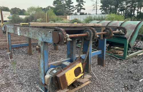 Brewer, 6-Head Trim Saw, infeed deck, unscrambler - Image 4