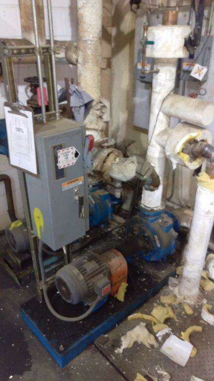 100 GPM @ 60' TDH, Crown #B30-7X, self priming, D.I., 3 x 3 x 7, 3 HP, horizontal, #1271661 (2 available) - Image 3