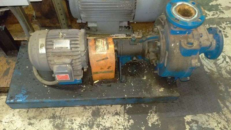 100 GPM @ 60' TDH, Crown #B30-7X, self priming, D.I., 3 x 3 x 7, 3 HP, horizontal, #1271661 (2 available) - Image 4