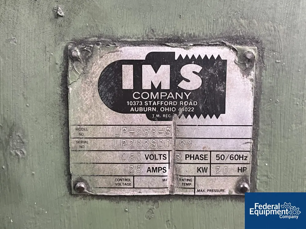 IMS #LP-288-SC, plastic granulator, 20 HP, 460 V., w/hopper - Image 2