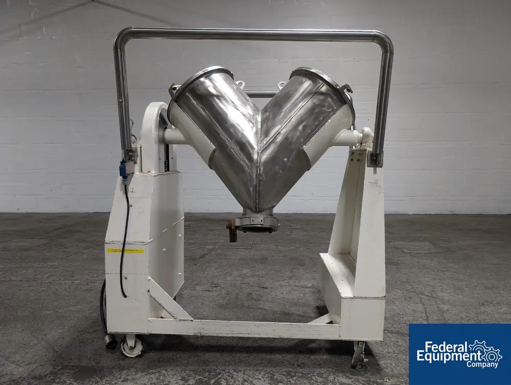 3 cu.ft. Patterson -Kelley, Twin Shell Blender, Stainless Steel, 170 lb./cu.ft. max. density, solid covers - Image 1