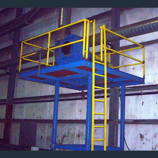 Twin City, Centrifugal Blower, 16.5" inlet, 15" x 16" top outlet, 15" wide housing, mounted on 9' x 9' deck - Image 1