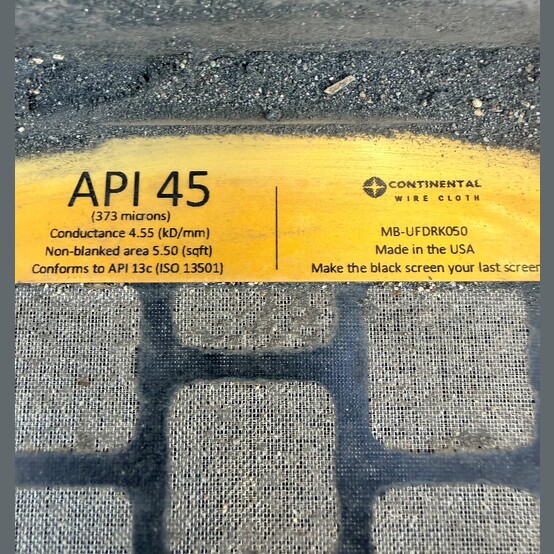 45" x 7'-4" Double Life #AWD-III, Single Deck Dewatering Screen, 3-panel, API 45 wire cloth, (2) 2.5 HP - Image 4
