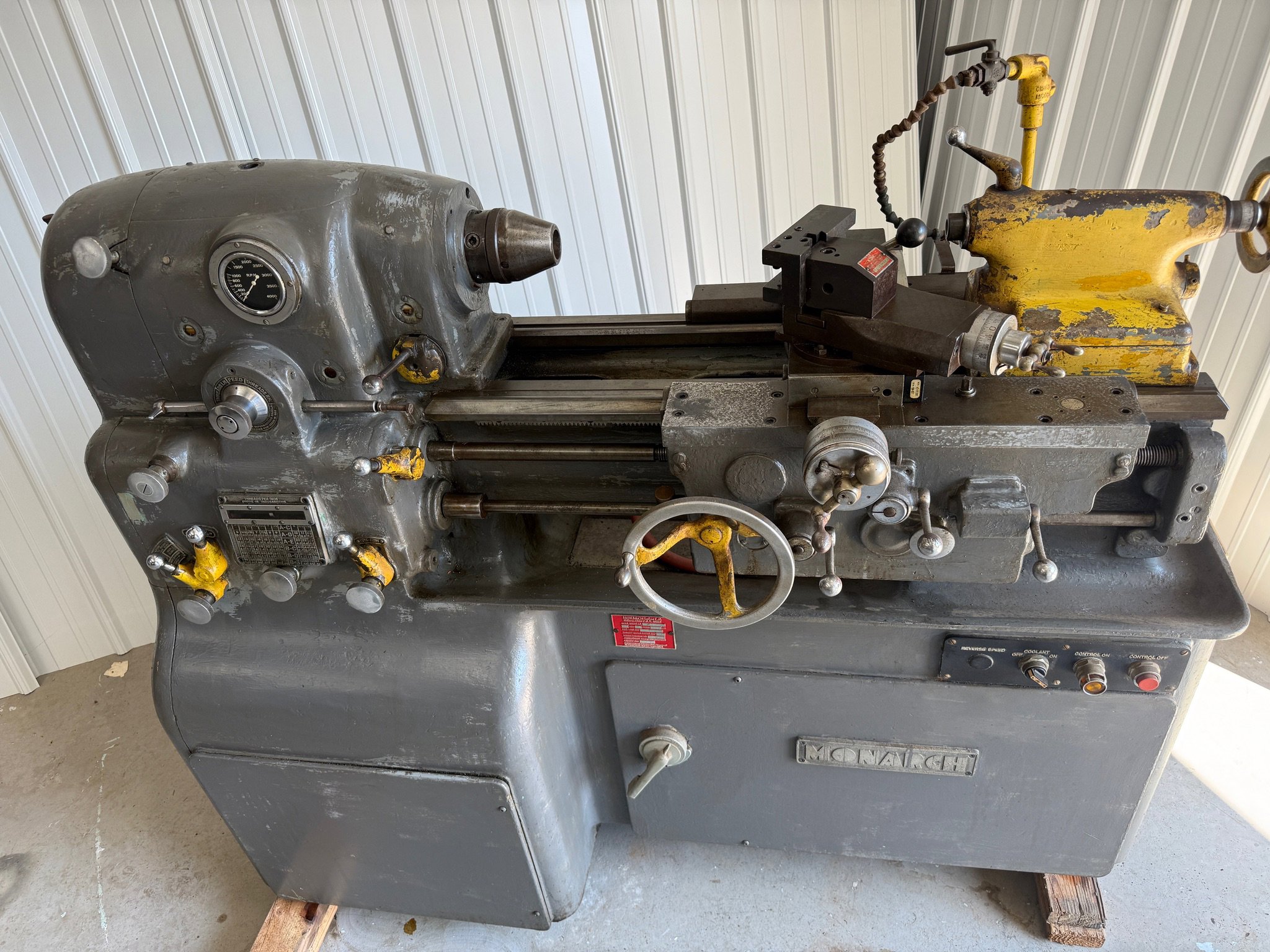 12-1/2" x 20" Monarch #10EE, toolroom lathe, 460 V., 3 Ph., 1964 - Image 3