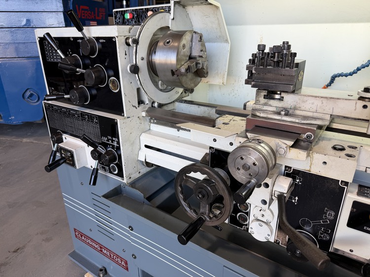 14" x 40" Clausing Metosa #C1440S, toolroom lathe, 8" swing over cross slide, 3-jaw chuck, chip pan, 4 KW - Image 6
