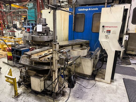 54" Giddings & Lewis #48-VTC, CNC Vertical Turning Center, 60" swing, 73" work height under rail, 100 HP, 60 - Image 3