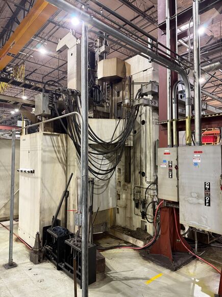 54" Giddings & Lewis #54-VTC, CNC Vertical Turning Lathe, 60" swing, 73" work height, 50 HP, G & L 8000B CNC - Image 2