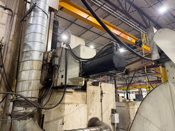 54" Giddings & Lewis #54-VTC, CNC Vertical Turning Lathe, 60" swing, 73" work height, 50 HP, G & L 8000B CNC - Image 8
