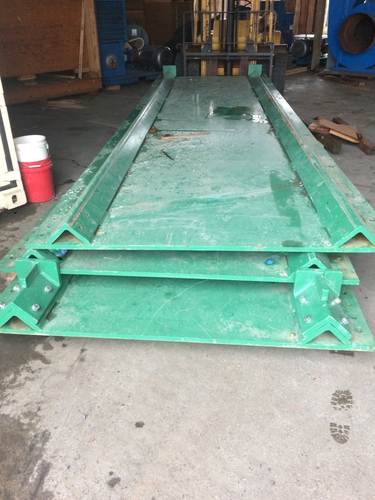 1" Steel Plate, 6' width x 20' L, 4,900 lb. per sheet, 6" x 6" x 1" attached angle iron, (3 available) - Image 4