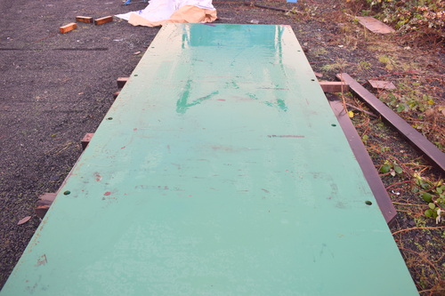 1" Steel Plate, 6' width x 20' L, 4,900 lb. per sheet, 6" x 6" x 1" attached angle iron, (3 available) - Image 6
