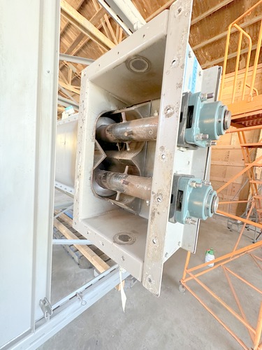 Surge Hopper Bin, 108" width x 216" H x 108" D bin, twin screw auger metering discharge, 9" auger diameter - Image 10