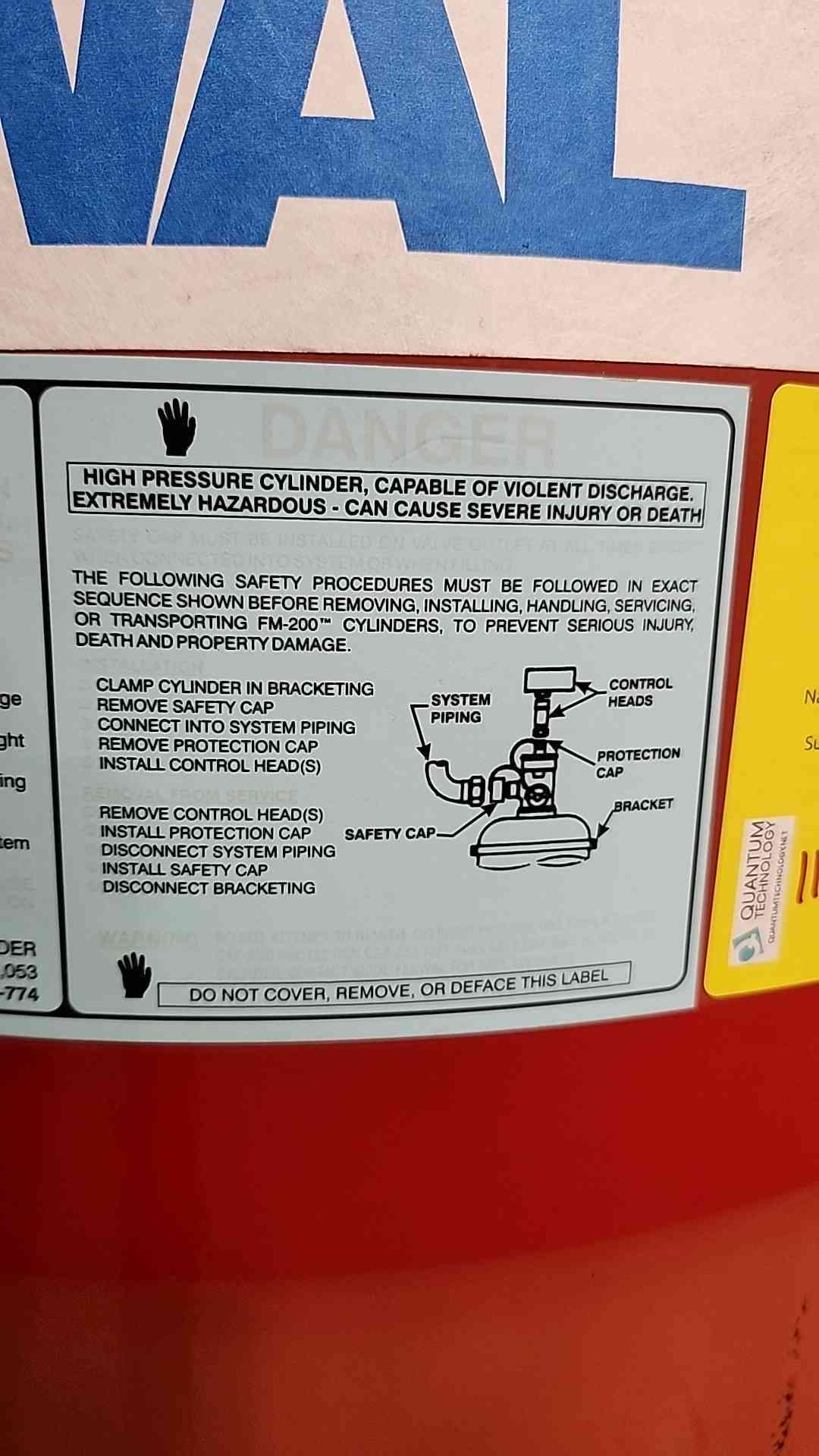 705 lbs. Fenwal, Fire Suppression System, FM-200 Agent, 356 lbs. agent - Image 4