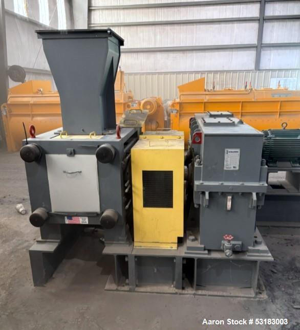 Komarek-Greaves #DH-300, heavy-duty two-roll Briquetting Press, 75 Ton roll separating force, 2-10 tons/hr. - Image 1