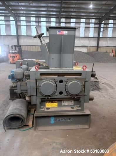 Komarek-Greaves #DH-300, heavy-duty two-roll Briquetting Press, 75 Ton roll separating force, 2-10 tons/hr. - Image 2