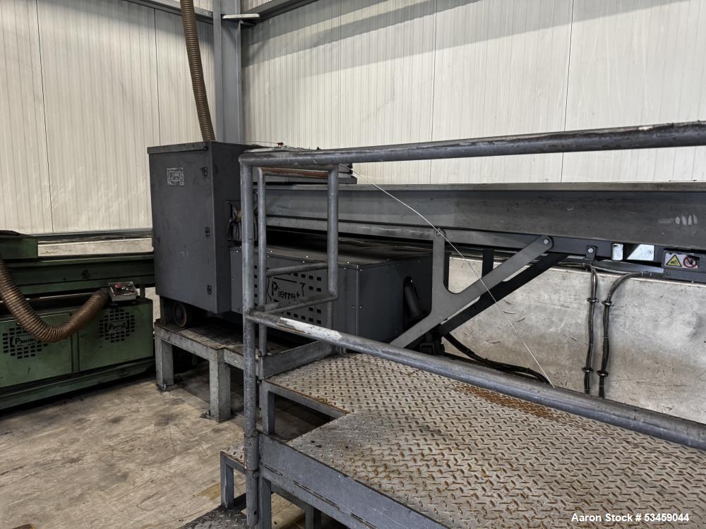 Pierret, Guillotine Cutting System, (1) #G35RI and (1) #G28RI cutting machines, (2) belt conveyors, platform - Image 3