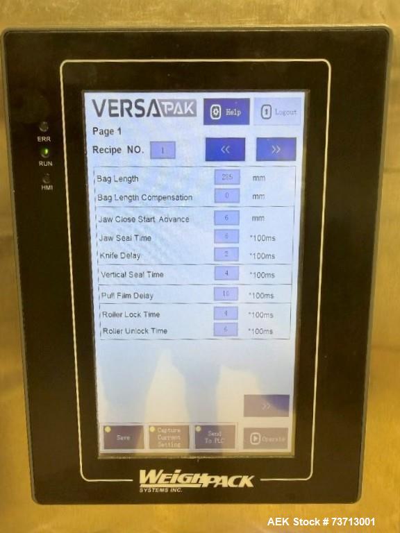 WeighPack #VersaPak, semi-automatic Vertical Form Fill Seal Bagger, Stainless Steel, 20 pouches/min., 2-8" - Image 10