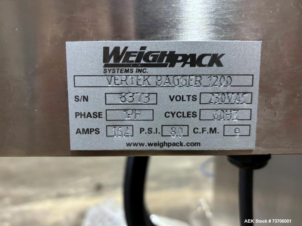 WeighPack #VerTek-1200, Vertical Form Fill Seal Machine, Stainless Steel, 60 bags/min., 12" max bag width - Image 8