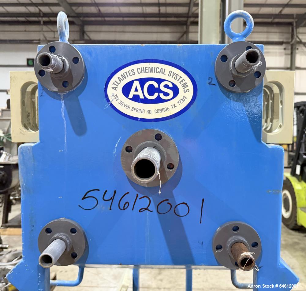 24" x 24" ACS, plate and frame filter press, 20 polypropylene plates, hydraulic plate closing, cake discharge - Image 10
