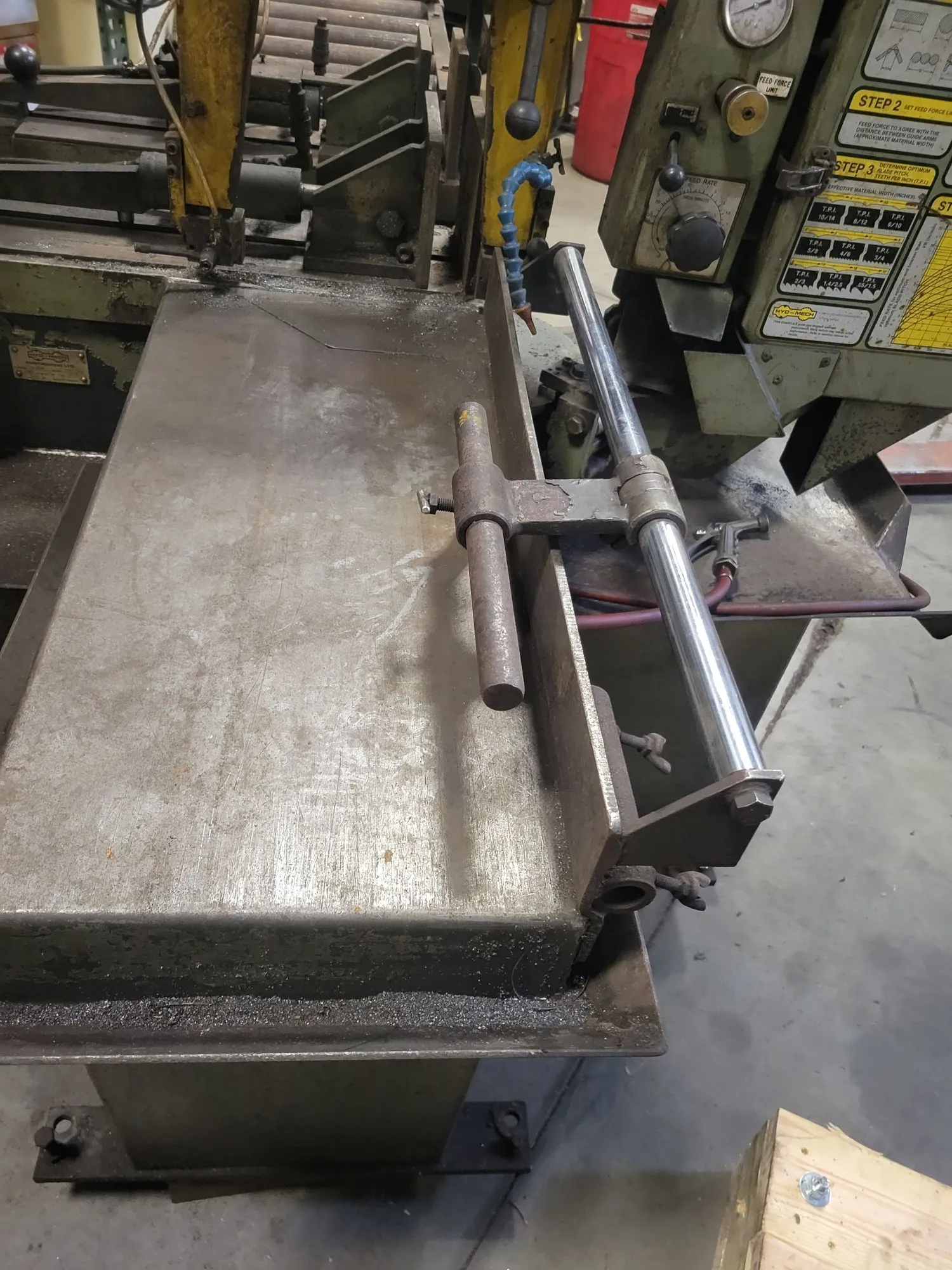 13" Hyd-Mech #S-20A, horizontal band saw, 75-330 FPM, flood coolant, 3 HP, 220 V., 3 Ph. - Image 8