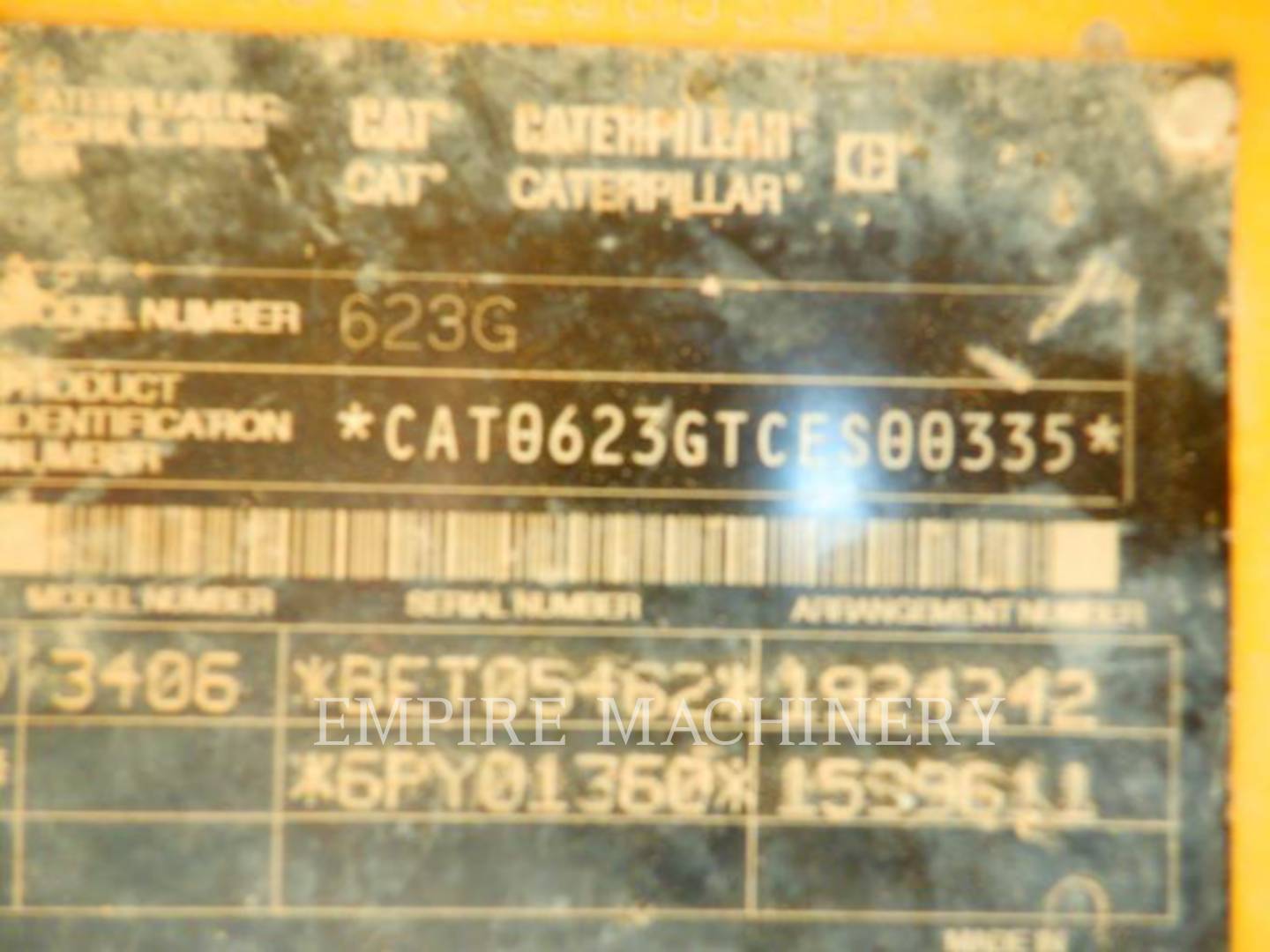Caterpillar 623G, Wheel Tractor Scraper, 12192 hours, S/N: CES00335, 2003 - Image 7