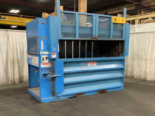 60" x 30" x 45" TL Industries #TVB60SO, vertical cardboard baler, 10 HP, bale ejector, 1998 - Image 2
