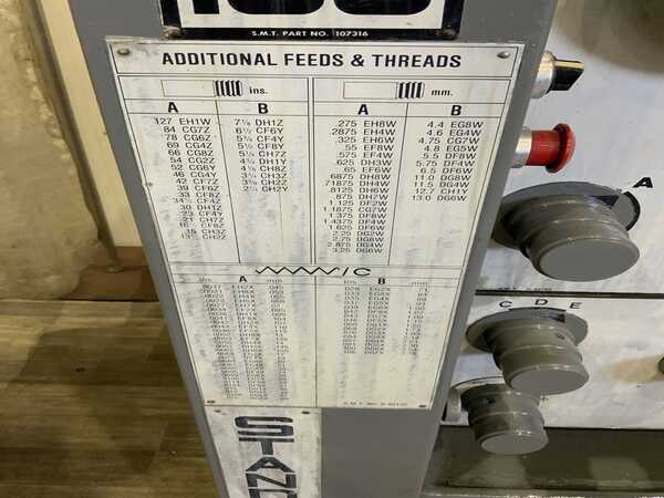 20" x 100" Standard, Modern #20/100, engine lathe, 13" swing over cross slide, 4-jaw 16" chuck, 15 HP, 1982 - Image 6
