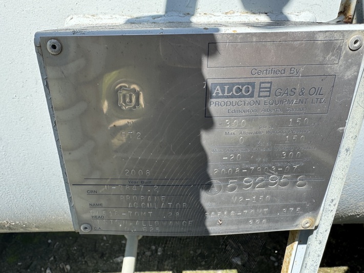 300 psi, Ace #E108, propane condenser process cooler, sour service, 14' x 10' skid, 2008 - Image 4