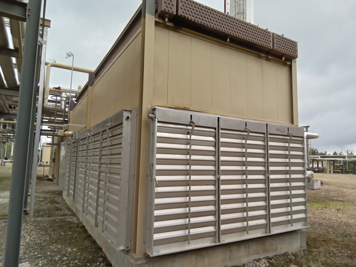 655 psi, Exchanger Industries, Ariel process cooler, 3 sets of finned tubes, 28' x 14' skid - Image 4