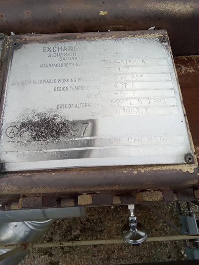 655 psi, Exchanger Industries, Ariel process cooler, 3 sets of finned tubes, 28' x 14' skid - Image 8