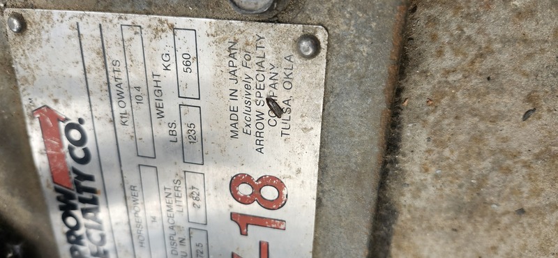 14 HP Arrow #Y-18, natural gas engine - Image 7