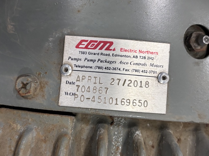 30 HP 3545 RPM Westinghouse #B03002TES5, squirrel cage motor, 575 Volts, 3-phase, TEFC, w/ Lovejoy SW150 - Image 4