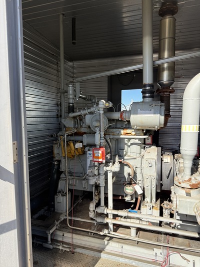 145 HP Geminis #H302, reciprocating compressor, 2-stages, Caterpillar 3306 NG engine, Air X 48EH cooler, 1315 - Image 4