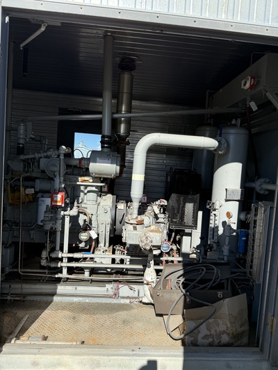 145 HP Geminis #H302, reciprocating compressor, 2-stages, Caterpillar 3306 NG engine, Air X 48EH cooler, 1315 - Image 5