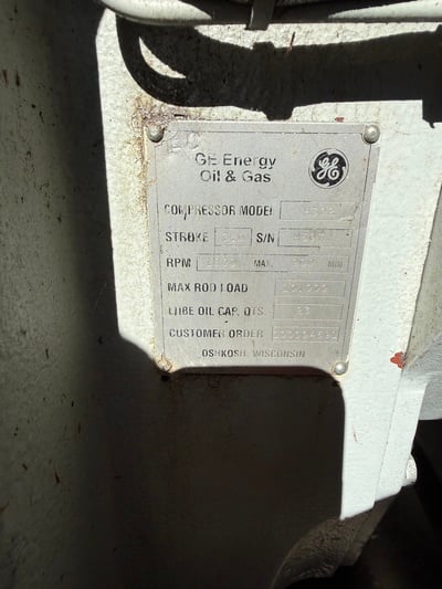 145 HP Geminis #H302, reciprocating compressor, 2-stages, Caterpillar 3306 NG engine, Air X 48EH cooler, 1315 - Image 8