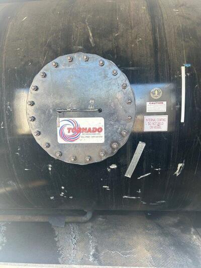 96" x 20' Tornado Flare Knockout, 200 bbl, 15 psi, sour, 2005 - Image 7