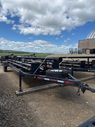 4" x 20' Dynacorp Self Supported Flare Stack, shot tube ignition, single wheel trailer mounted, 2015 - Image 1