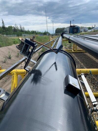 4" x 40' Tornado Self Supported Flare Stack, dual 4" - Image 4