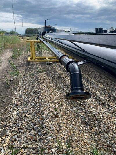 4" x 40' Tornado Self Supported Flare Stack, dual 4" - Image 8