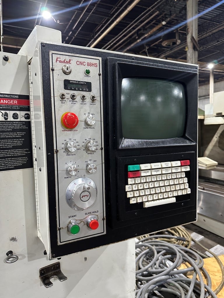Fadal #VMC15XT, CNC vertical machining center, 4-Axis, 16" x35" tbl., 88HS, 1995 - Image 9
