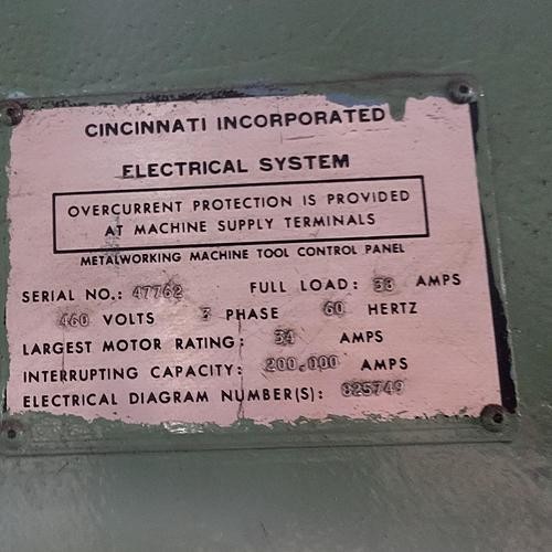 1/2" x 12' Cincinnati #500HSX12, hydraulic power squaring shear, 48" front operated power back gauge, 15 - Image 6