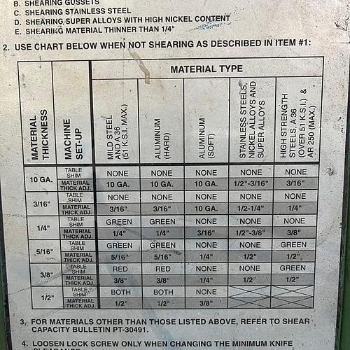 1/2" x 12' Cincinnati #500HSX12, hydraulic power squaring shear, 48" front operated power back gauge, 15 - Image 8