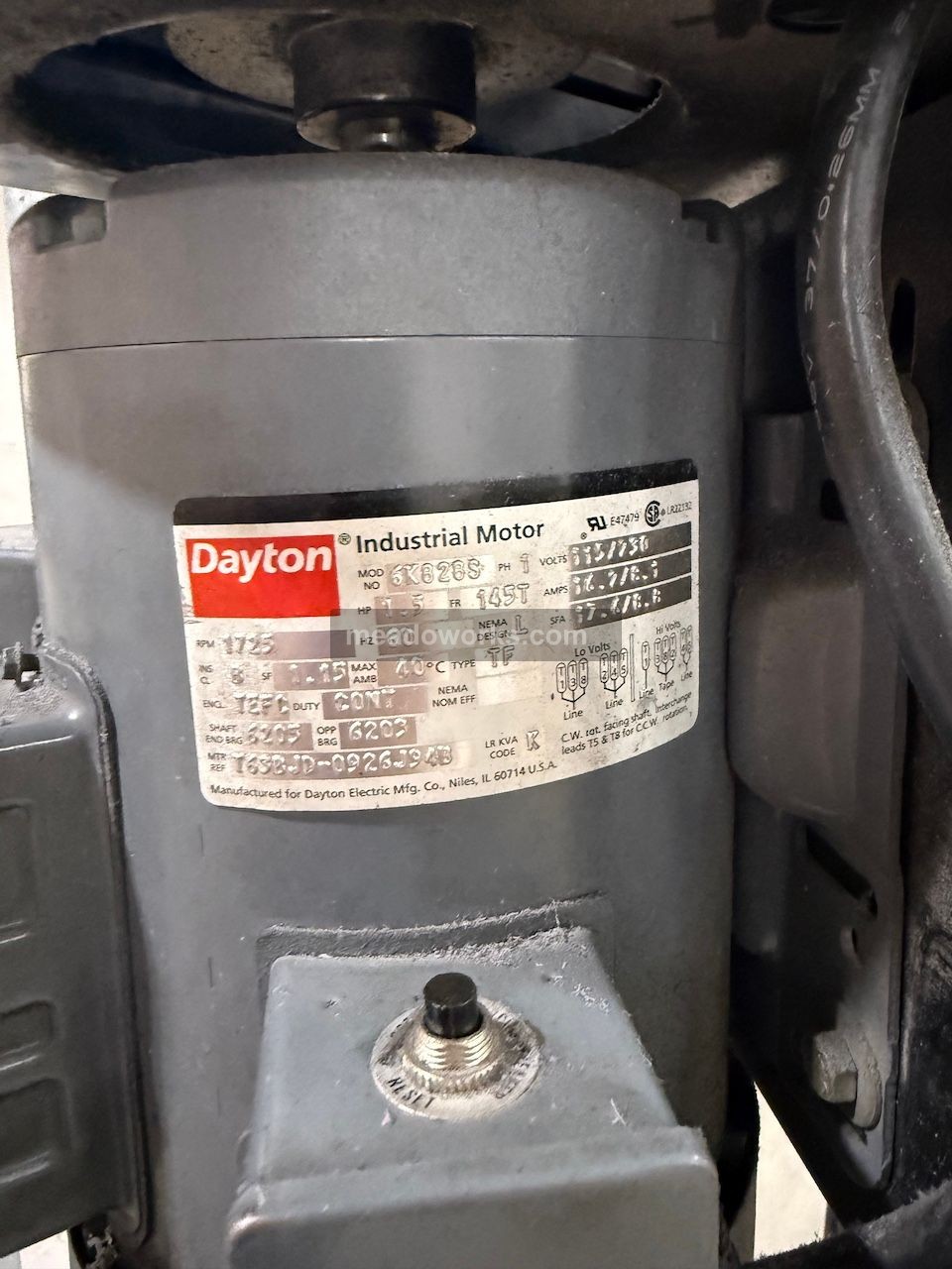 Dayton #6K828S, Floor Drill Presses, cross-slide tables, 1.5 HP, 1725 RPM, 115 V. - Image 5